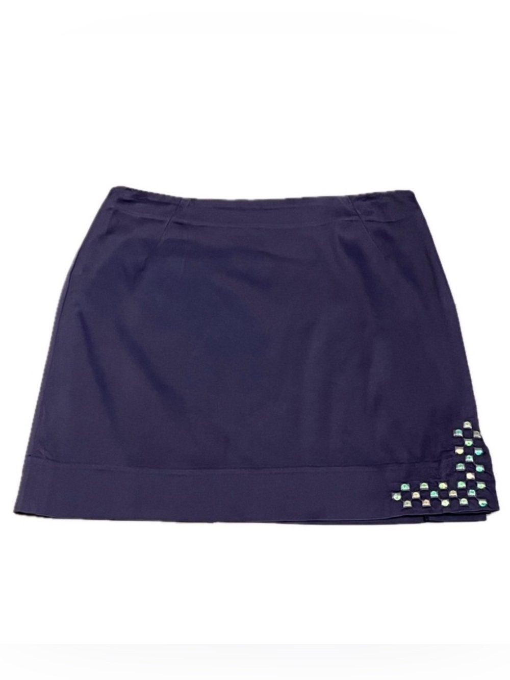 Rare Vintage Versace Jeans Couture Purple Sequin Mini Skirt